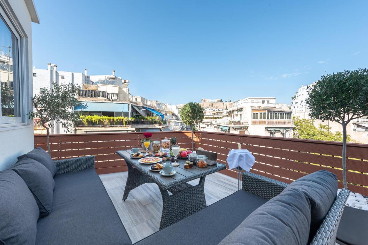 Acropolis Divine Penthouse Lägenhet Aten Exteriör bild