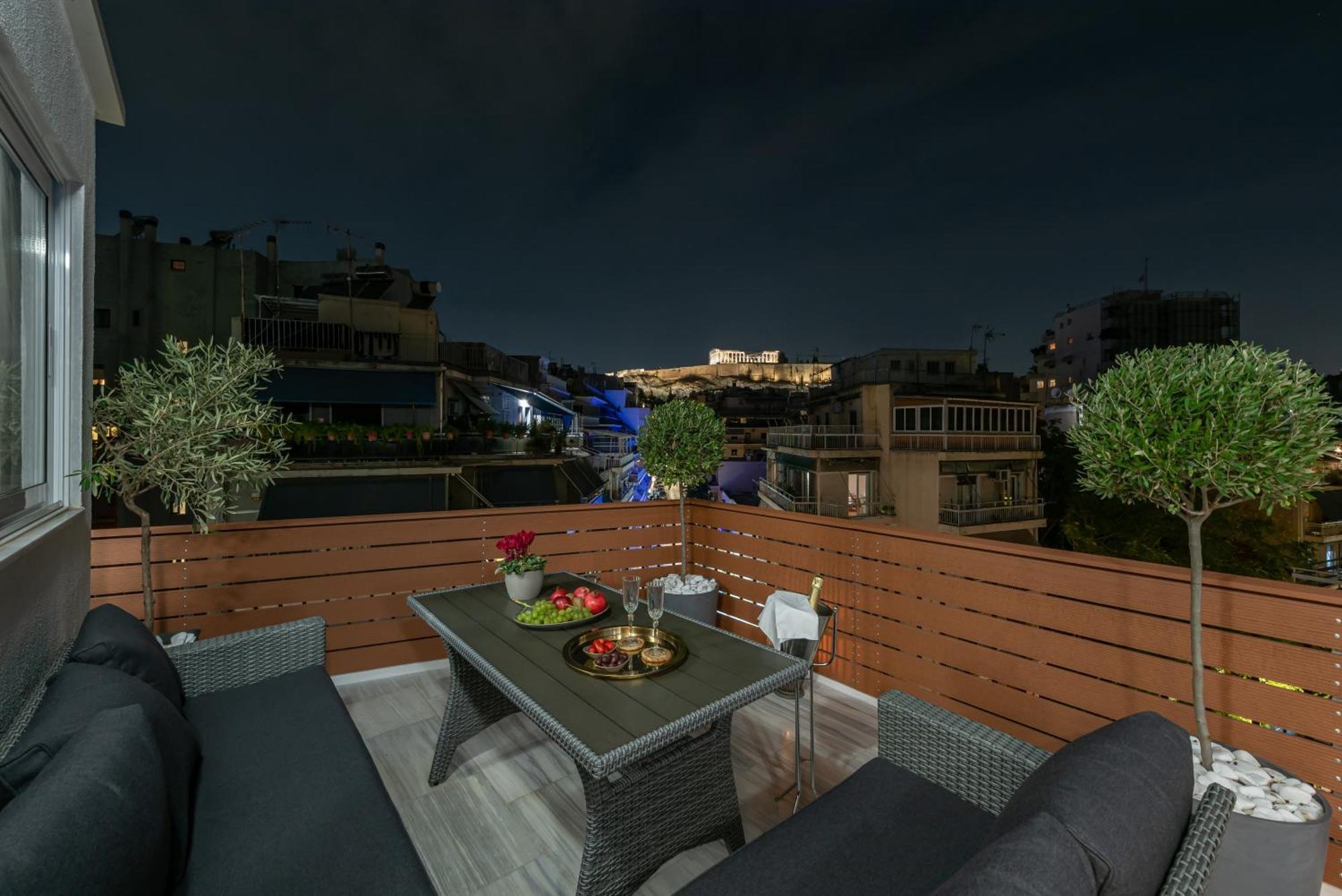 Acropolis Divine Penthouse Lägenhet Aten Exteriör bild