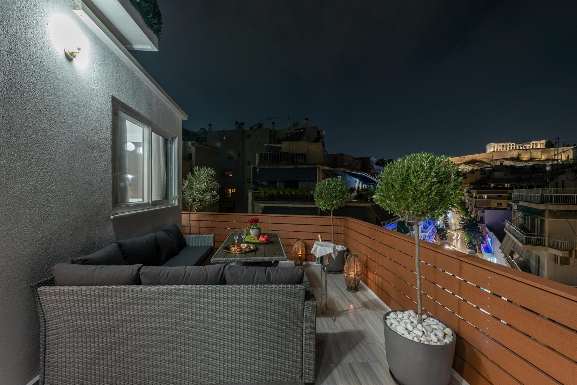 Acropolis Divine Penthouse Lägenhet Aten Exteriör bild